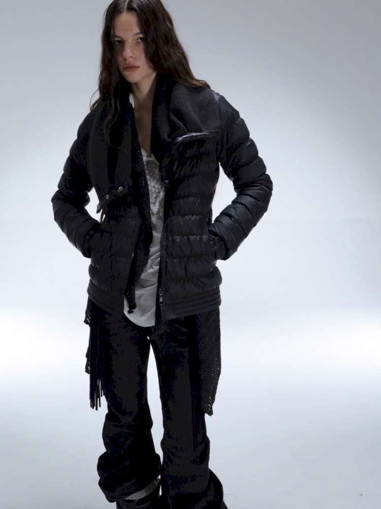 Original Pile Collar Slim Short Down Jacket【s0000014710】