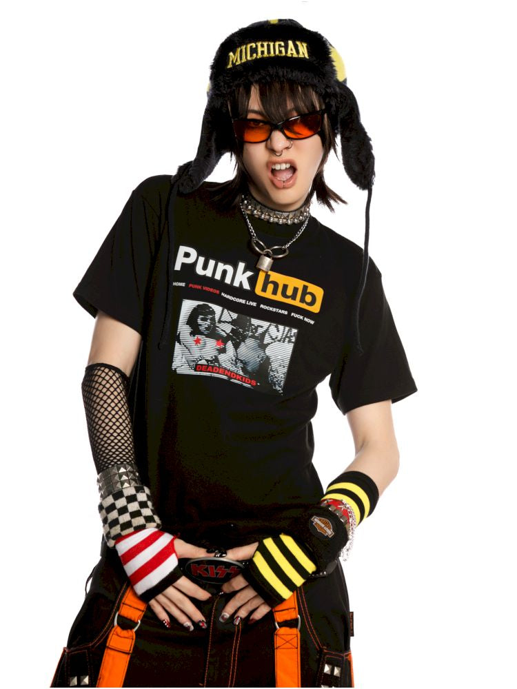 Street tide cool unisex hundred shoulder T-shirt【s0000013605】