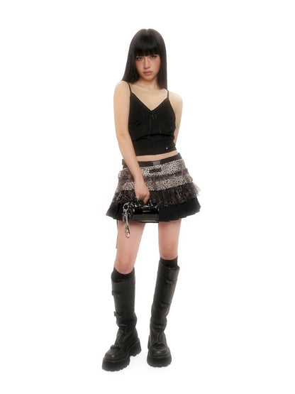 Patchwork Mesh Blouse【s0000012513】