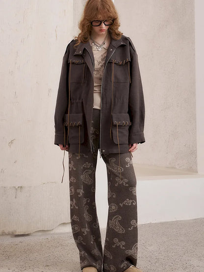 Pocket Drawstring Windbreaker-Style Trench Coat【s0000014060】