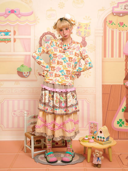 Lace Design Layered Cake Skirt【s0000013700】