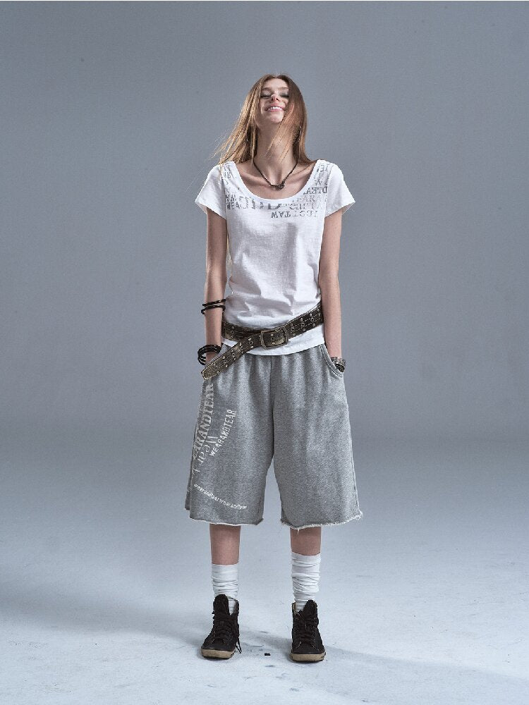 Silver Print Terry Sweatpants【s0000016632】