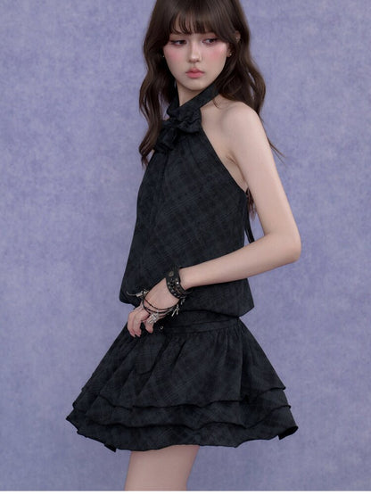 Old Fashioned Sweetheart Halter Dress【s0000017286】