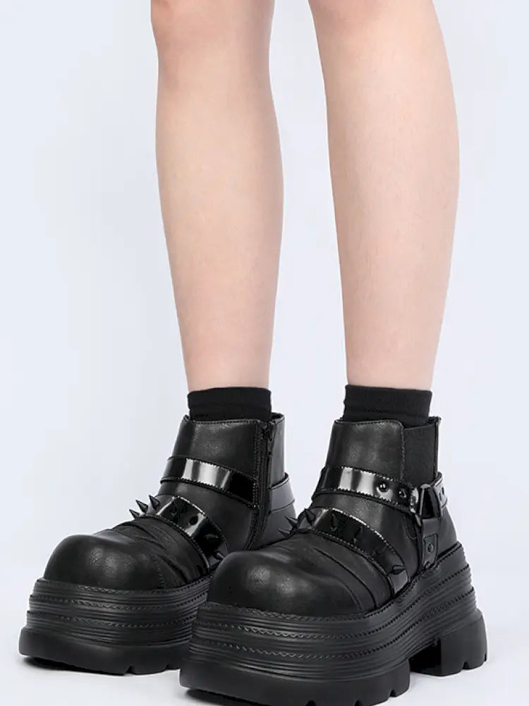 Chunky Sole Short Boots【s0000014185】