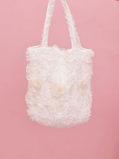 Embroidery sandwich cotton shoulder bag【s0000013499】