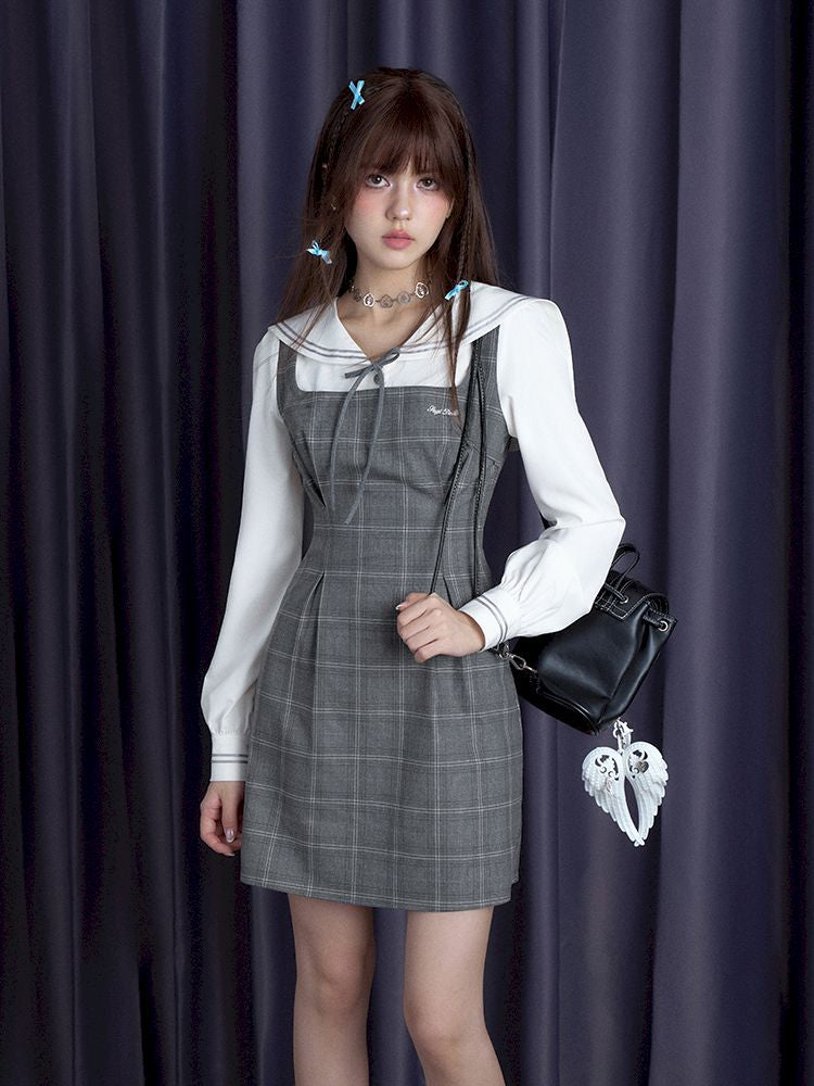 Sailor Collar Slim Fit Dress【s0000010116】