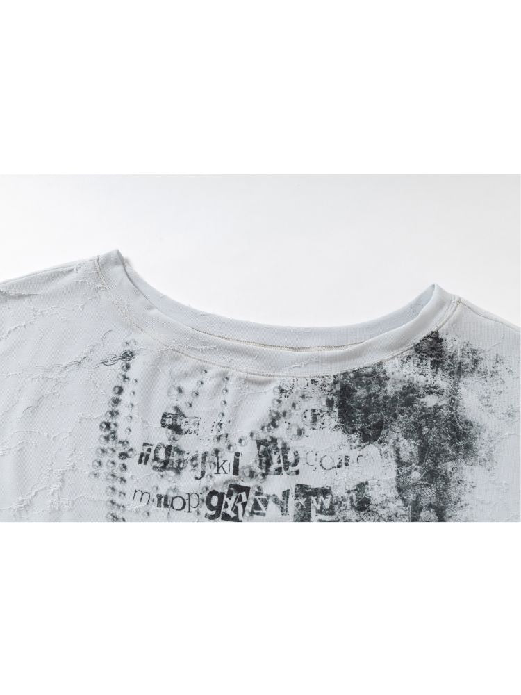 One-shoulder long-sleeved T-shirt【s0000012613】