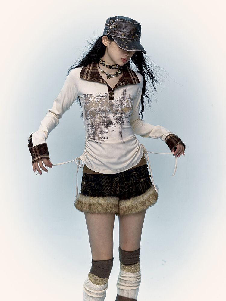 코듀로이 A- 라인 반바지 [S0000011430]