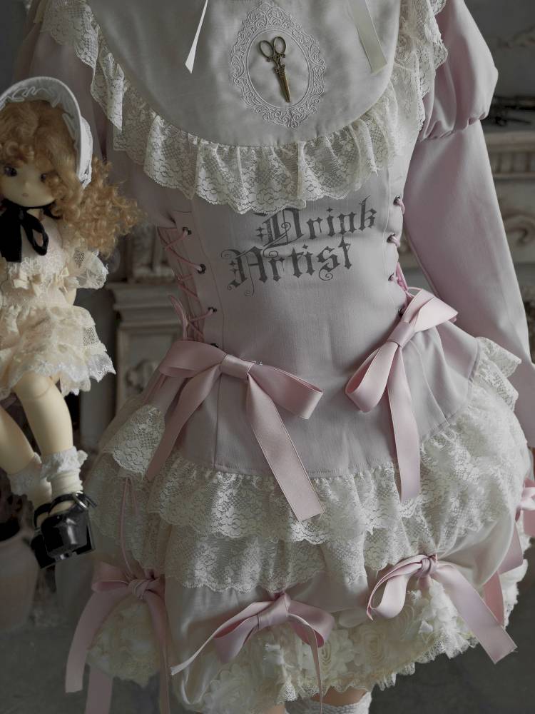 Pull-Up Hem Blouse and Tiered Skirt【s0000014433】