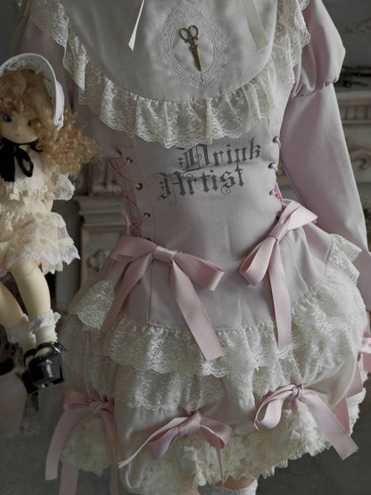 Pull-Up Hem Blouse and Tiered Skirt【s0000014433】