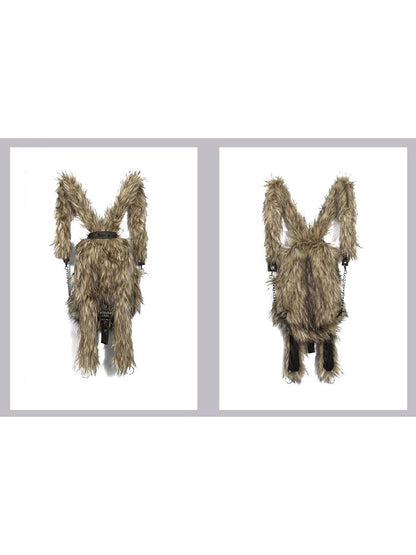 Rabbit Ears Furry Eco-Fur Showder Bag [S0000010749]