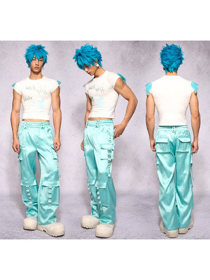 Rhinestone Fairy Wing Short Sleeve T Shirt【s0000018732】