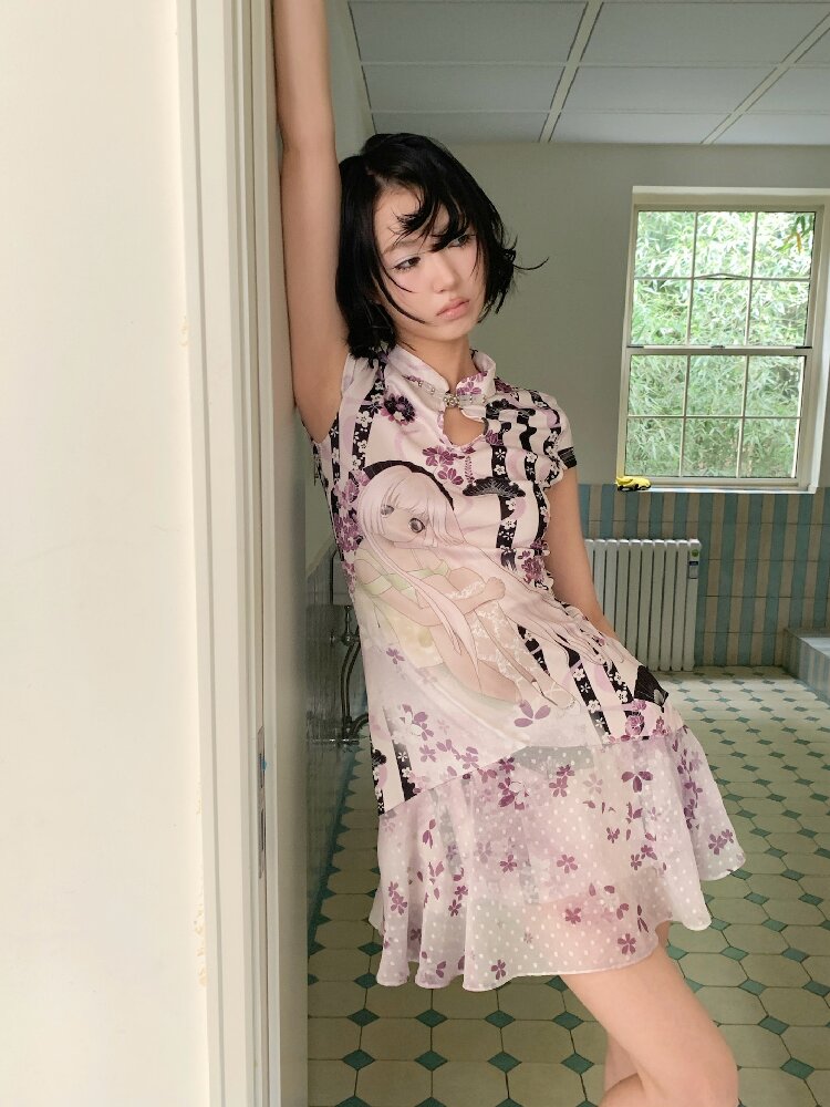 Vintage Pattern Cheongsam Dress【s0000018095】