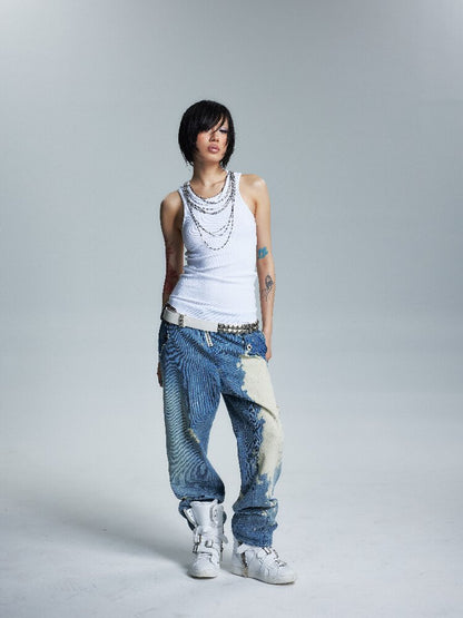 Two Color Slimming Metal Chain Vest【s0000016999】