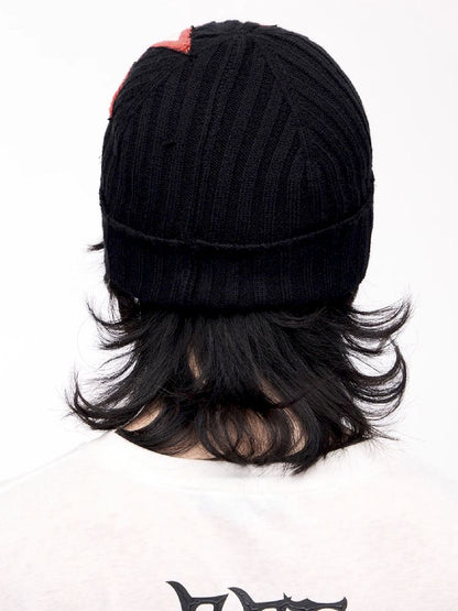 자수 따뜻한 니트 모자 [S0000011360]