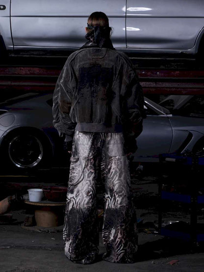 Ombre Zebra Print Rebuilt Jeans【s0000015182】