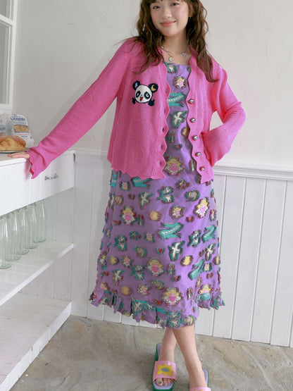 Panda Thin Knitted Cardigan【s0000012758】
