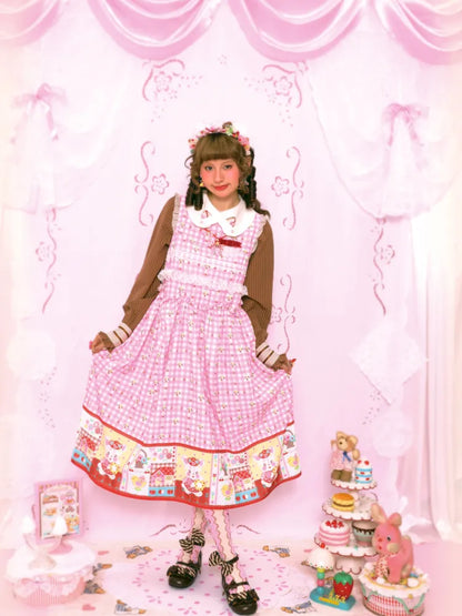 Bunny Sweet Lace Loose Tank Dress【s0000014163】