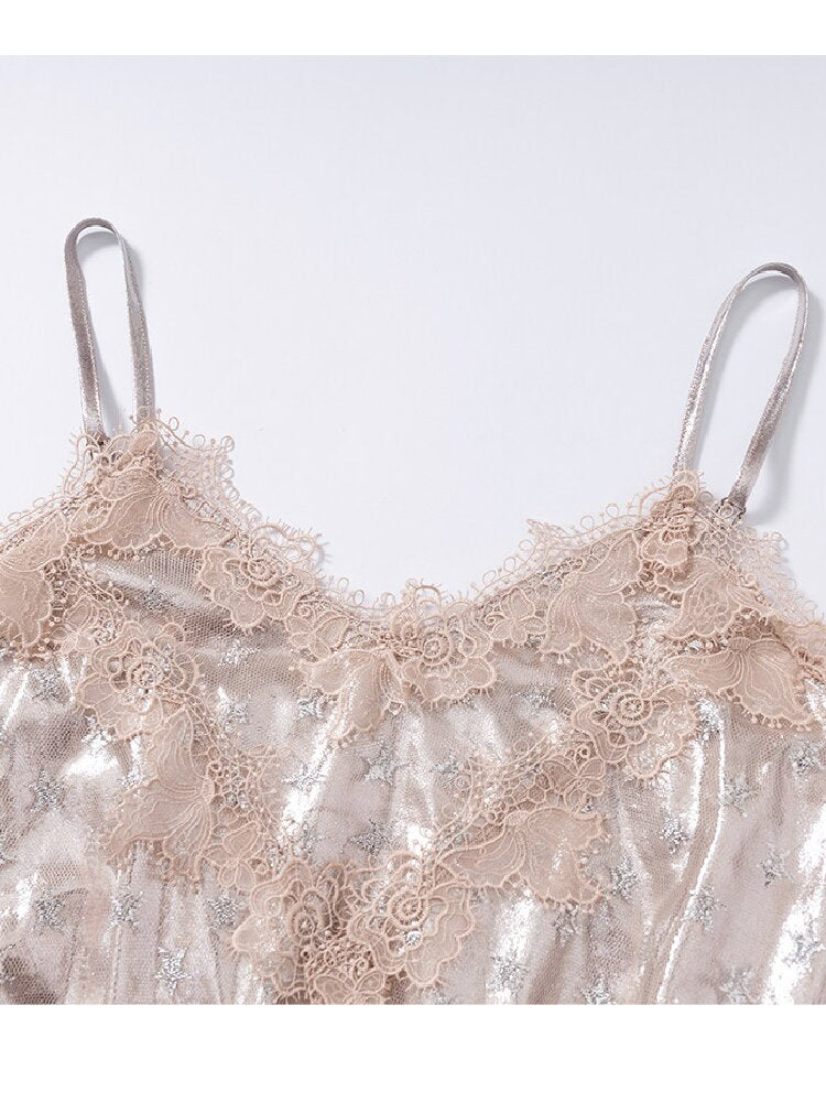 Dreamy Pure Desire Lace Star Dress【s0000017233】