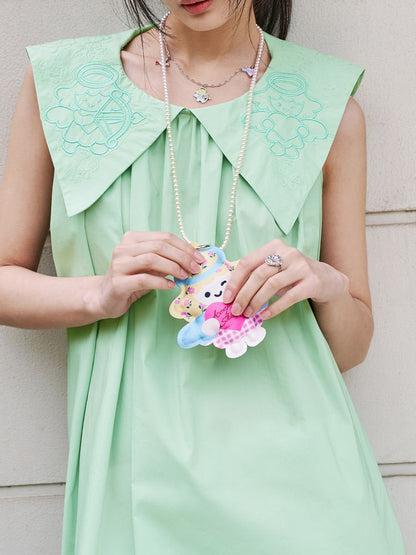 Heart Cherub Necklace【s0000012448】