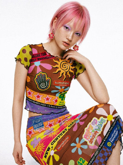 Dopamine American Vintage Mesh Mermaid Dress【s0000017632】
