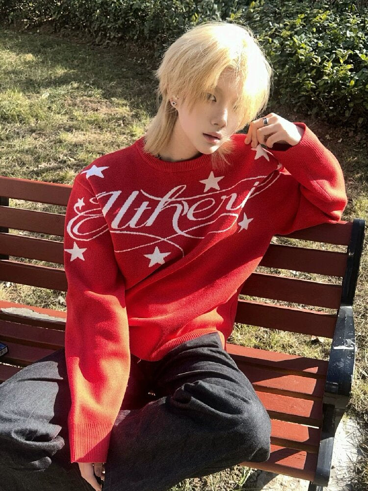 Jacquard Merino Wool Sweater【s0000018232】