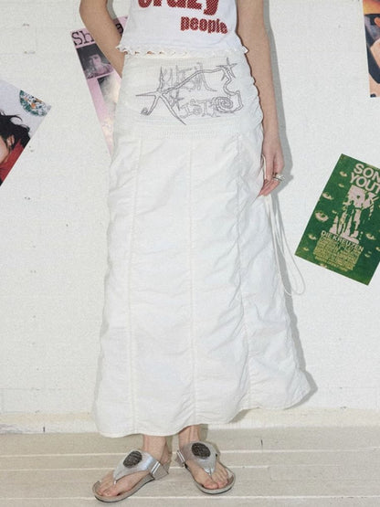 Mesh splicing pumped pleated bustle skirt【s0000012287】