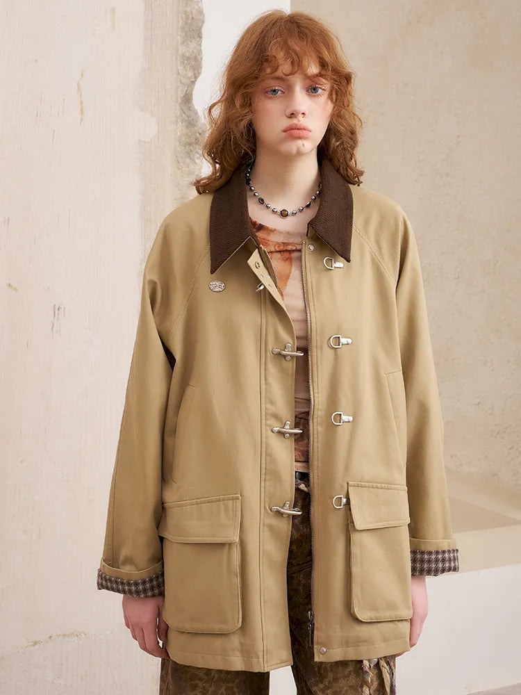 Cotton-lined trench coat【s0000014076】