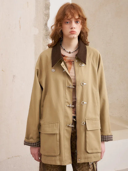 Cotton-lined trench coat【s0000014076】