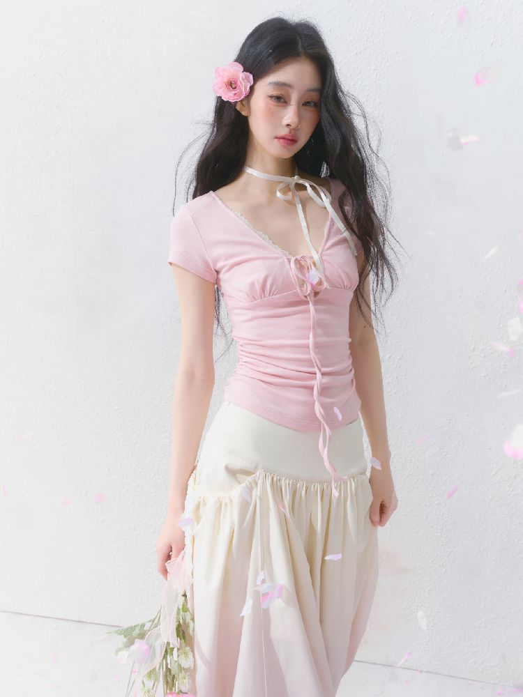 High-Waisted Half-Length Skirt【s0000012144】