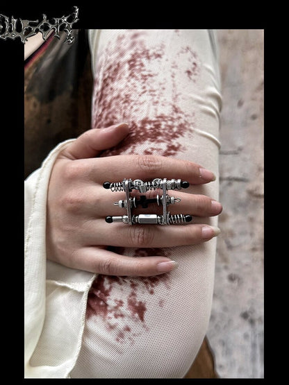 Handcore Punk Style Spring Ring【s0000018887】