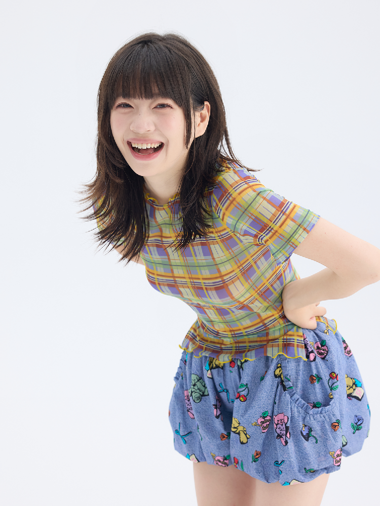 Mesh Plaid Short Sleeve Base Layer【s0000017693】