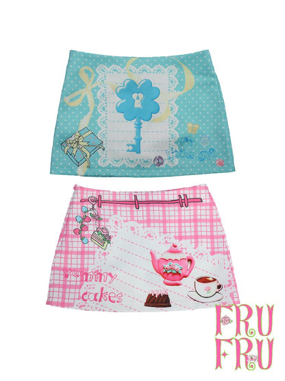 Printed Rose A Line Mini Skirt【s0000017457】
