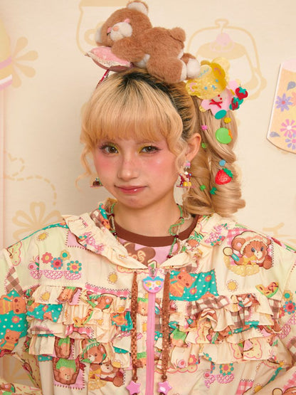 Patchwork Bear Chef's Grab Clip 【s0000013356】