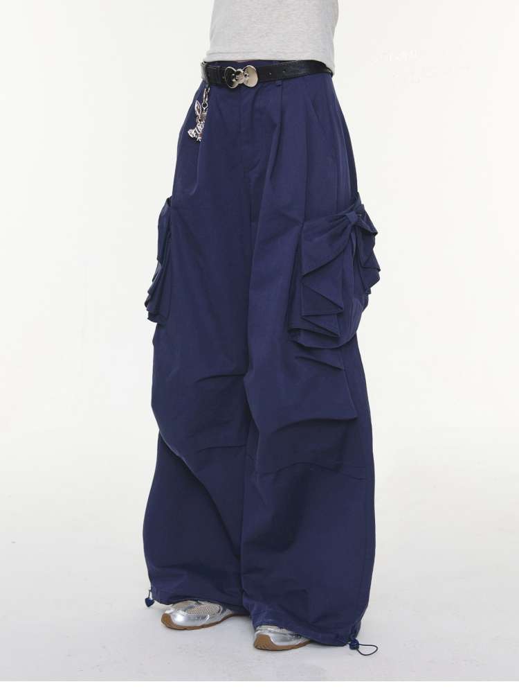 Dark Blue Functional Cargo Pants【s0000015424】