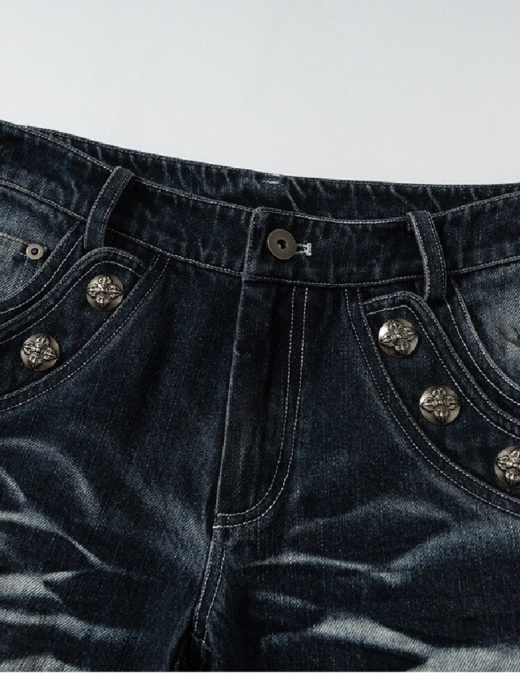 Hot Drill Heavy Wash Denim Pants【s0000016977】