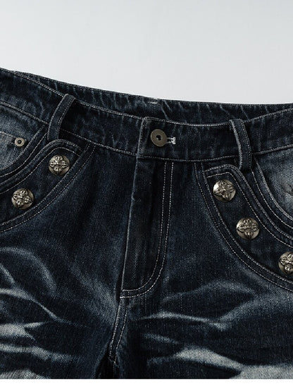 Hot Drill Heavy Wash Denim Pants【s0000016977】