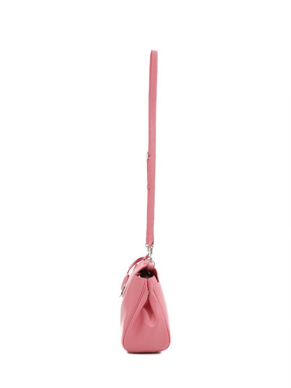 Cowhide Bow Flap Crossbody Bag【s0000016132】