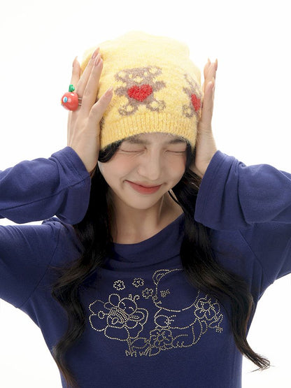 Yellow Love Bear Cold Hat [S0000010515]