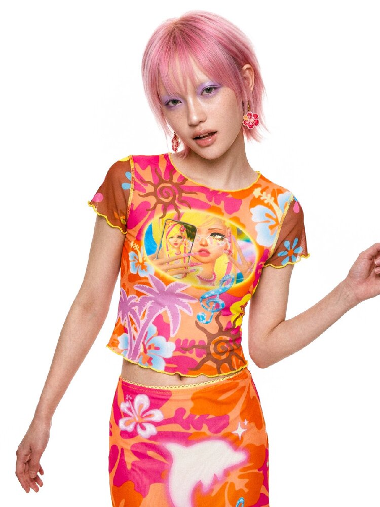 Summer Island Fitted Mermaid Dress【s0000017517】