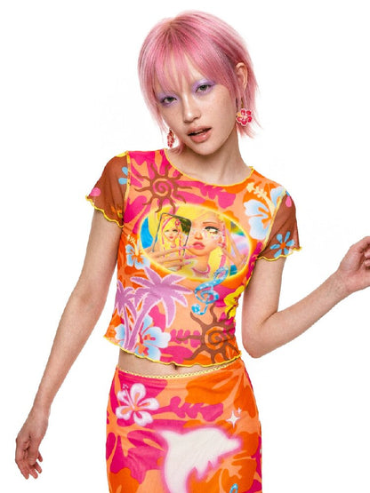 Summer Island Fitted Mermaid Dress【s0000017517】