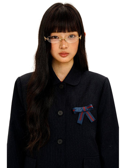 Vintage Doll Collar Pleated Blazer【s0000016113】
