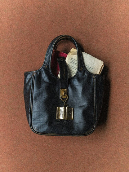 Matte Cowhide Vintage Basket Bag【s0000017914】