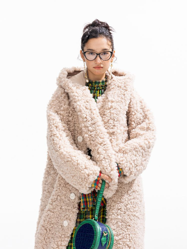 Hooded Cotton Clip Long Loose Jacket【s0000011311】