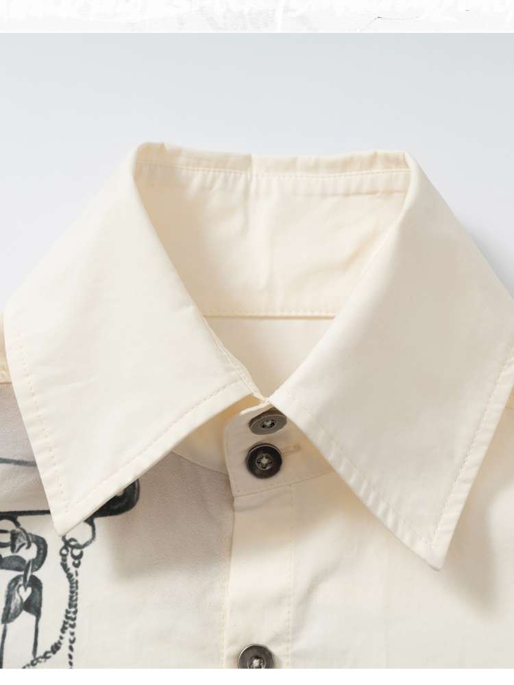 Slim-Fit Long-Sleeve Shirt Top【s0000014471】