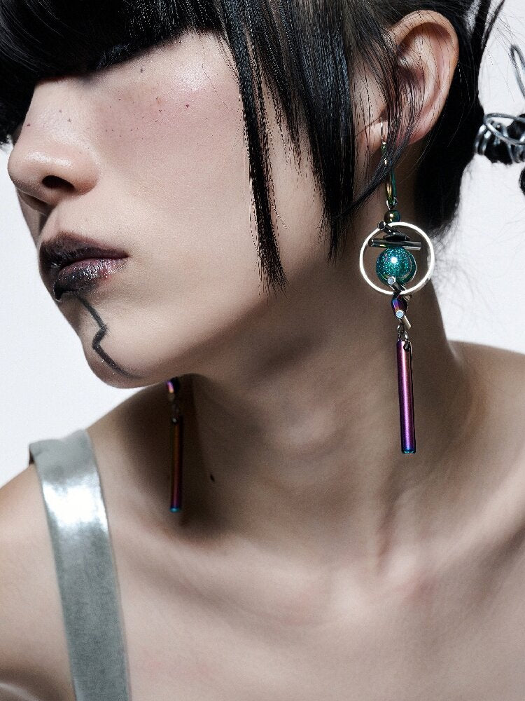 Futuristic Punk Deconstructed Earrings【s0000018817】