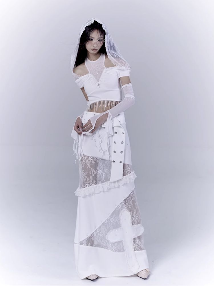 Low waist thin straight long skirt【s0000012381】