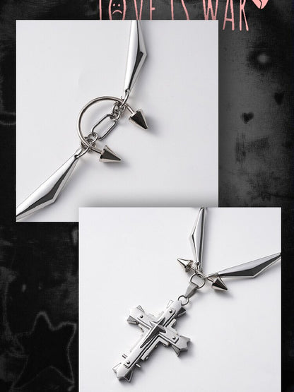 Mechanical Fragments Punk Heavy Necklace【s0000018972】