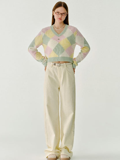 British Drop Shoulder Knit Sweater【s0000011967】