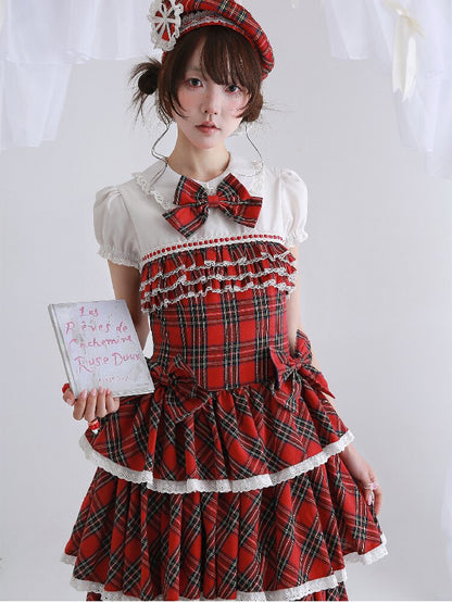 Red Retro Lolita Cake Dress【s0000016562】